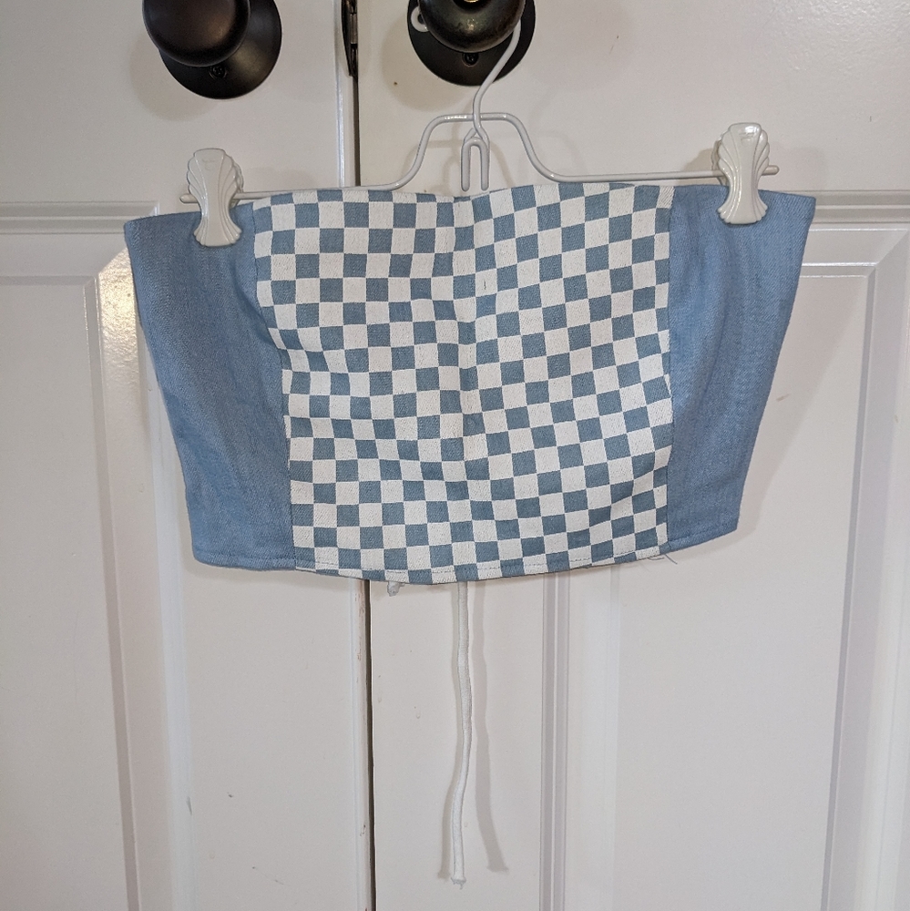 Lace Up Tube Top